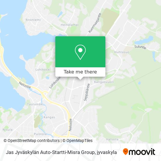 Jas Jyväskylän Auto-Startti-Misra Group map