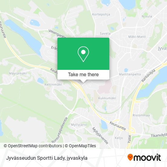 Jyvässeudun Sportti Lady map