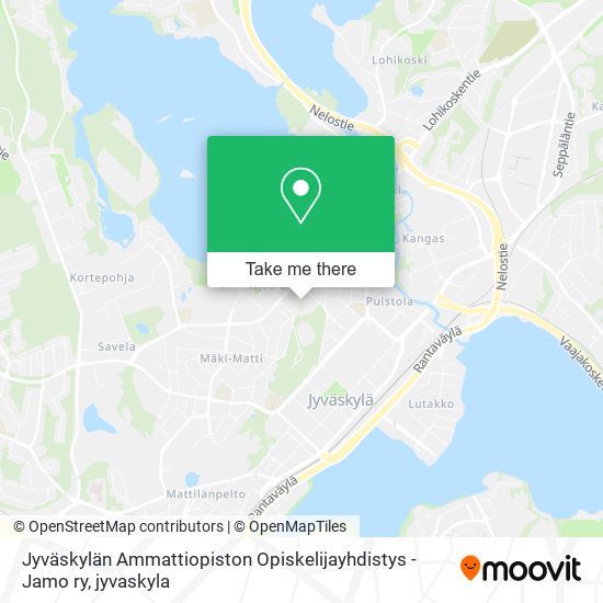 Jyväskylän Ammattiopiston Opiskelijayhdistys - Jamo ry map