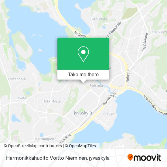 Harmonikkahuolto Voitto Nieminen map