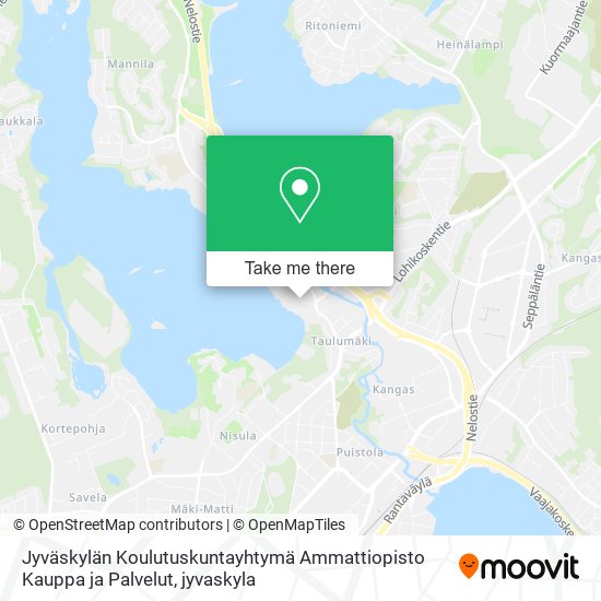 Jyväskylän Koulutuskuntayhtymä Ammattiopisto Kauppa ja Palvelut map