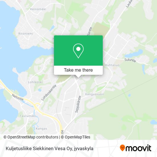Kuljetusliike Siekkinen Vesa Oy map