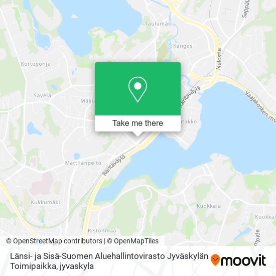 Länsi- ja Sisä-Suomen Aluehallintovirasto Jyväskylän Toimipaikka map