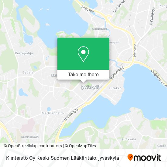 Kiinteistö Oy Keski-Suomen Lääkäritalo map