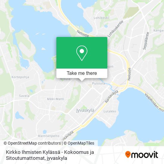 Kirkko Ihmisten Kylässä - Kokoomus ja Sitoutumattomat map