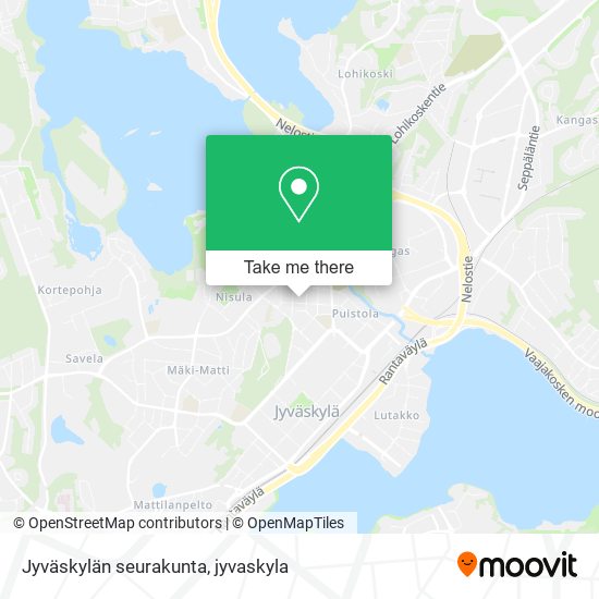 Jyväskylän seurakunta map
