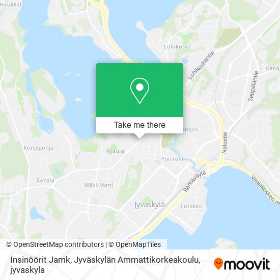 Insinöörit Jamk, Jyväskylän Ammattikorkeakoulu map