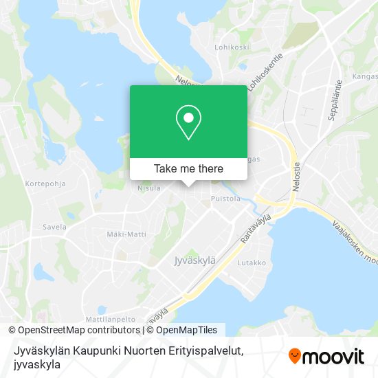 Jyväskylän Kaupunki Nuorten Erityispalvelut map