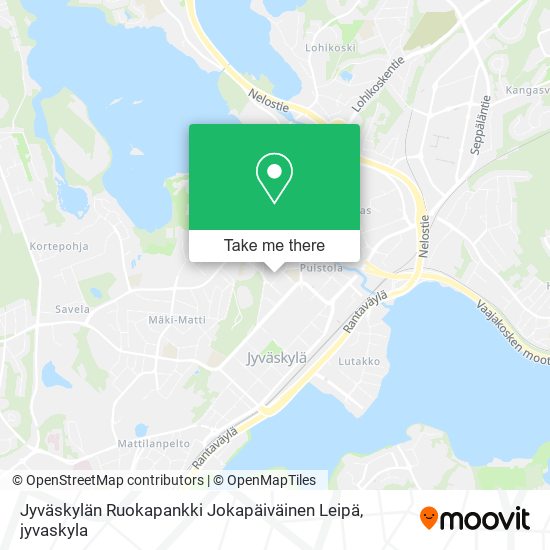 Jyväskylän Ruokapankki Jokapäiväinen Leipä map