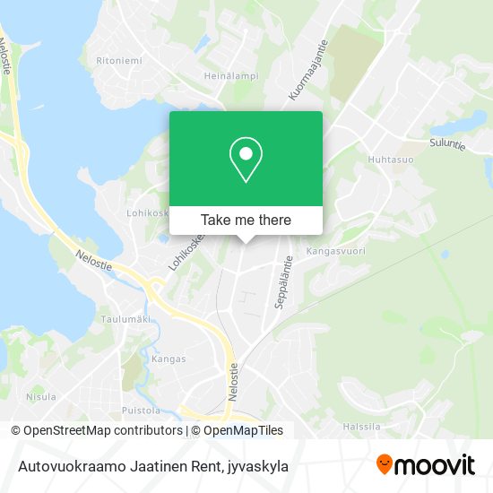 Autovuokraamo Jaatinen Rent map