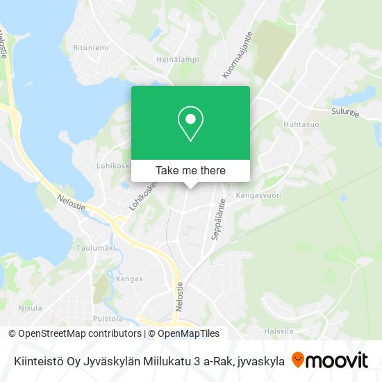 Kiinteistö Oy Jyväskylän Miilukatu 3 a-Rak map
