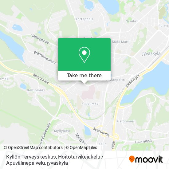 Kyllön Terveyskeskus, Hoitotarvikejakelu / Apuvälinepalvelu map