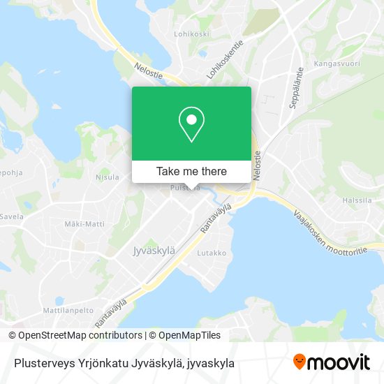 Plusterveys Yrjönkatu Jyväskylä map