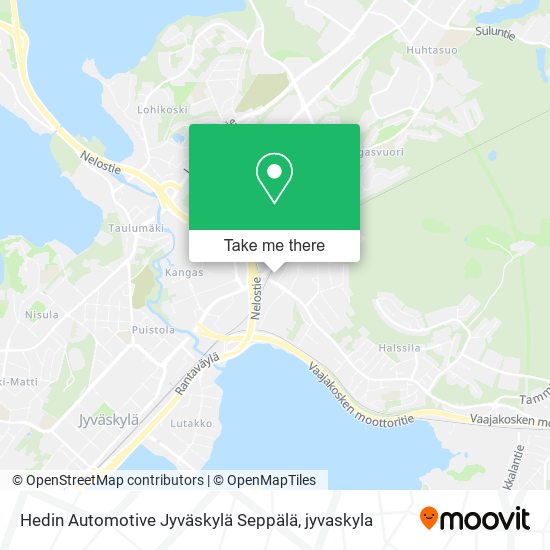 Hedin Automotive Jyväskylä Seppälä map