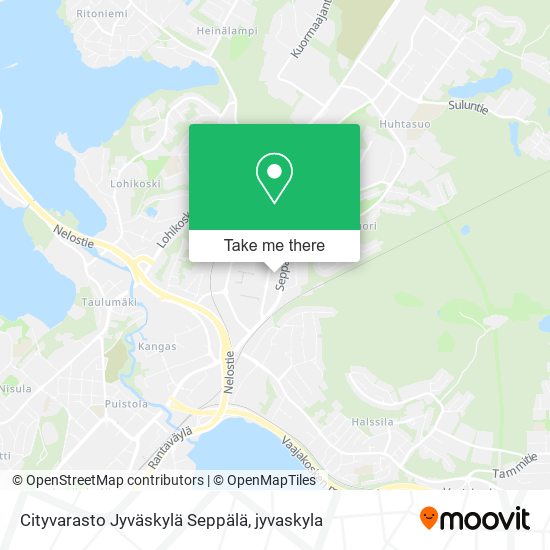 Cityvarasto Jyväskylä Seppälä map