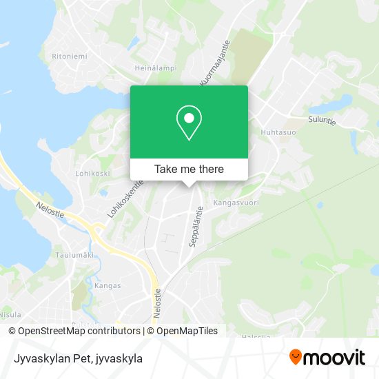 Jyvaskylan Pet map