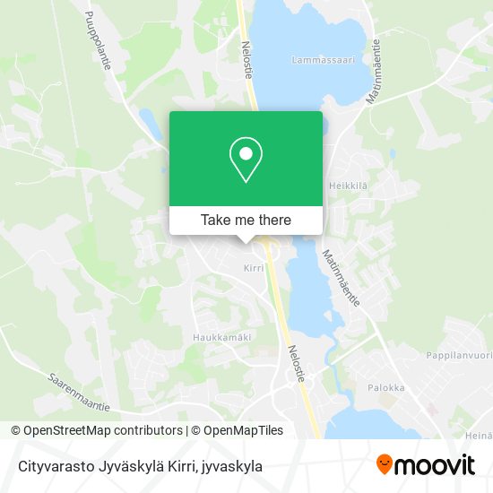Cityvarasto Jyväskylä Kirri map