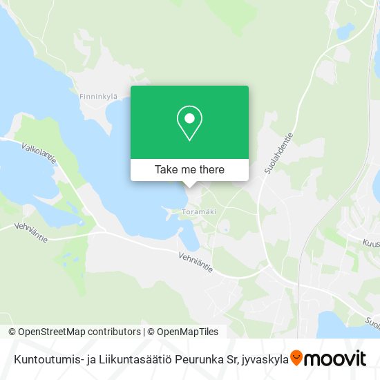 Kuntoutumis- ja Liikuntasäätiö Peurunka Sr map