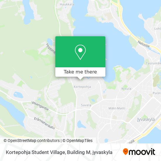 Kortepohja Student Village, Building M map