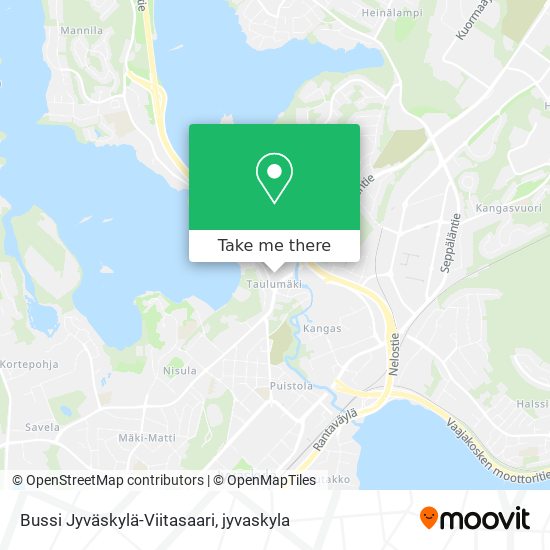Bussi Jyväskylä-Viitasaari map
