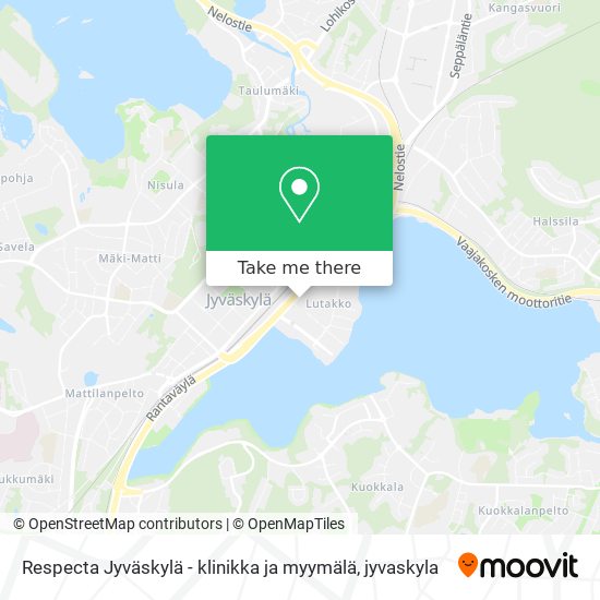 Respecta Jyväskylä - klinikka ja myymälä map