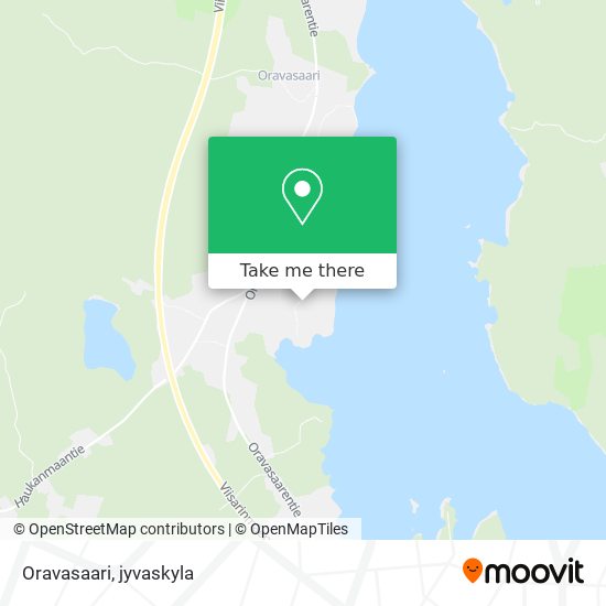 Oravasaari map