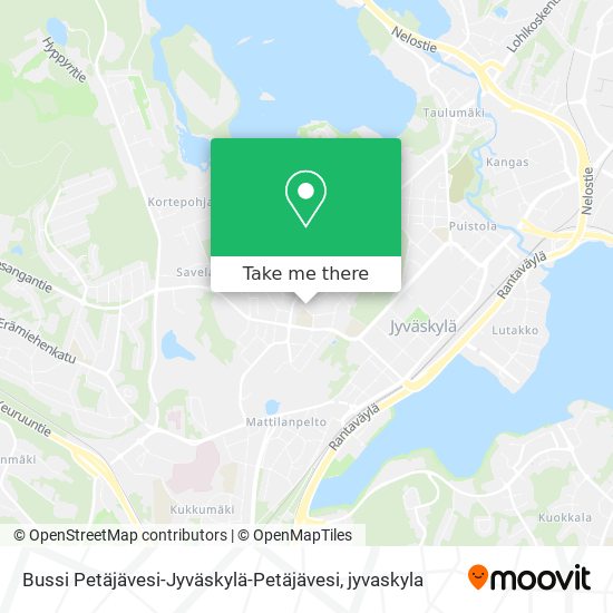 Bussi Petäjävesi-Jyväskylä-Petäjävesi map