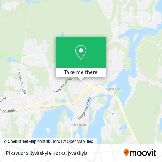 Pikavuoro Jyväskylä-Kotka map