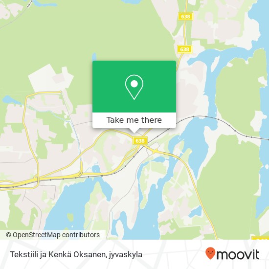 Tekstiili ja Kenkä Oksanen map