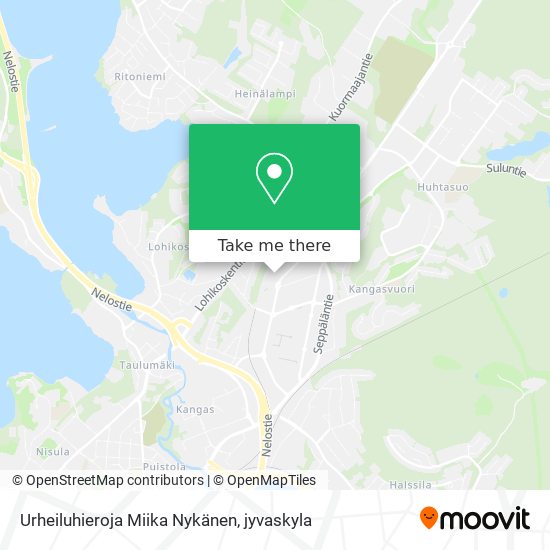 Urheiluhieroja Miika Nykänen map