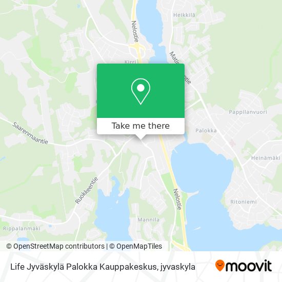 Life Jyväskylä Palokka Kauppakeskus map