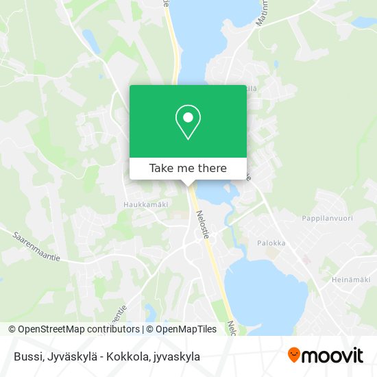 Bussi, Jyväskylä - Kokkola map