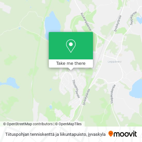 Tiituspohjan tenniskenttä ja liikuntapuisto map