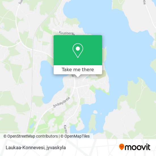 Laukaa-Konnevesi map