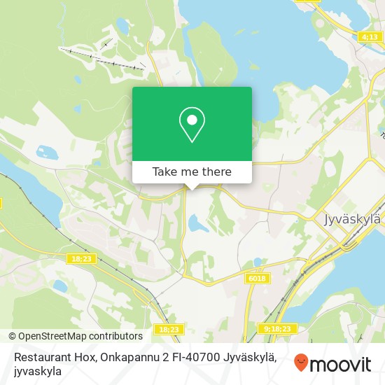 Restaurant Hox, Onkapannu 2 FI-40700 Jyväskylä map