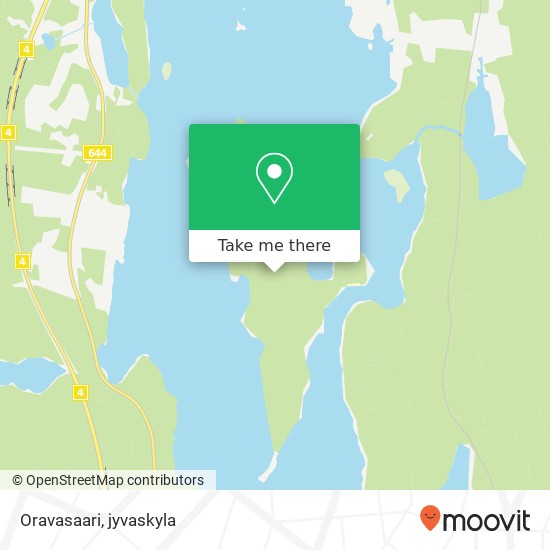 Oravasaari map