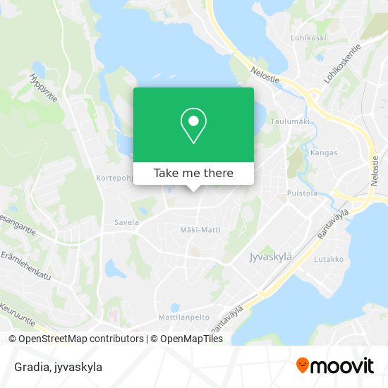 How to get to Gradia in Jyväskylä by Bus?