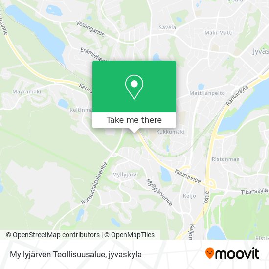 Myllyjärven Teollisuusalue map