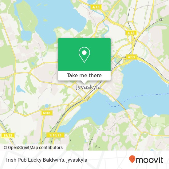 Irish Pub Lucky Baldwin's map