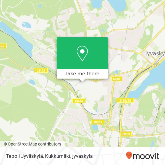 Teboil Jyväskylä, Kukkumäki map