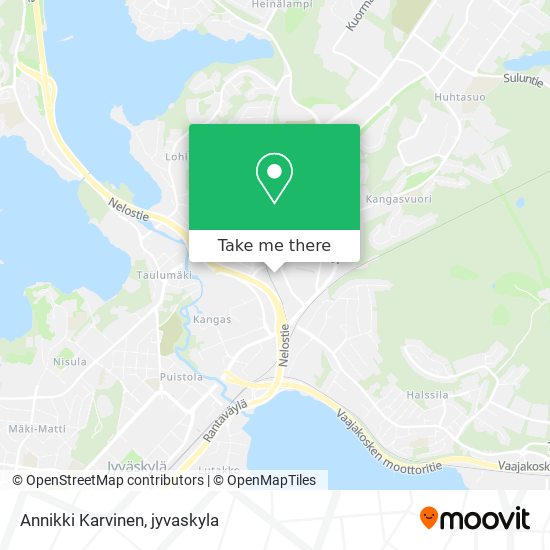 How to get to Annikki Karvinen in Jyväskylä by Bus?