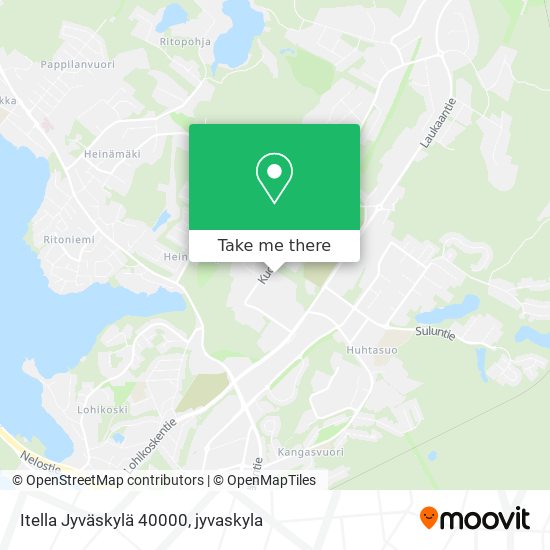 Itella Jyväskylä 40000 map