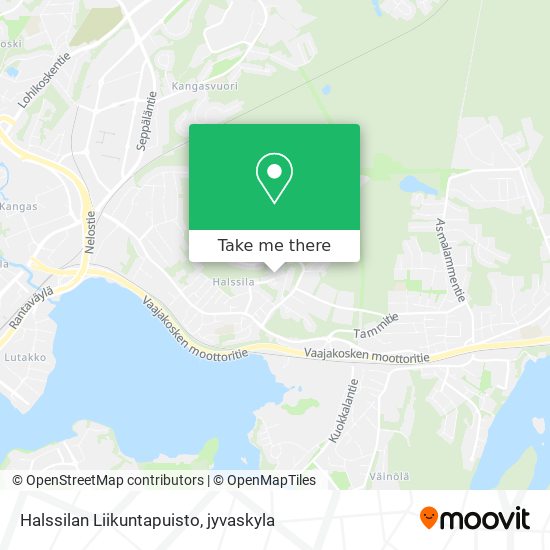 How to get to Halssilan Liikuntapuisto in Jyväskylä by Bus?