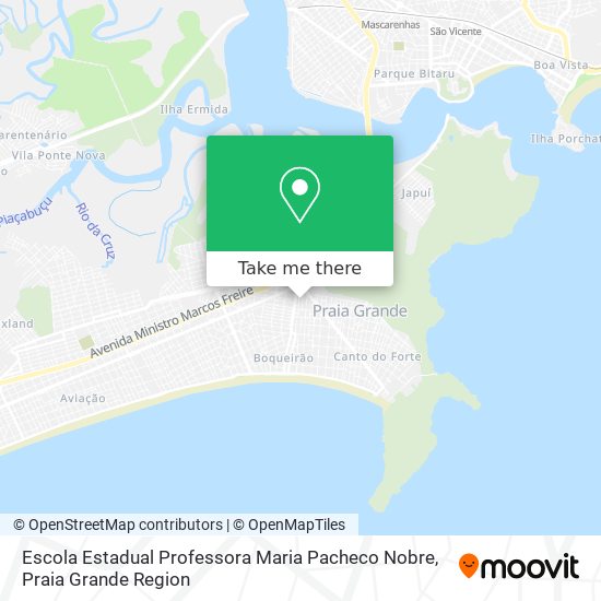 Mapa Escola Estadual Professora Maria Pacheco Nobre