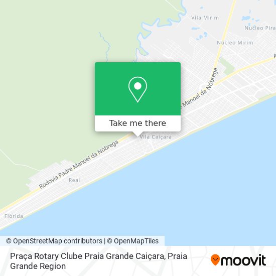 Praça Rotary Clube Praia Grande Caiçara map