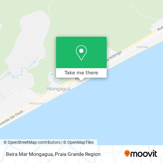 Beira Mar Mongagua map