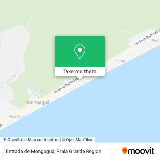 Entrada de Mongaguá map