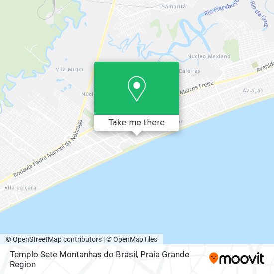 Templo Sete Montanhas do Brasil map