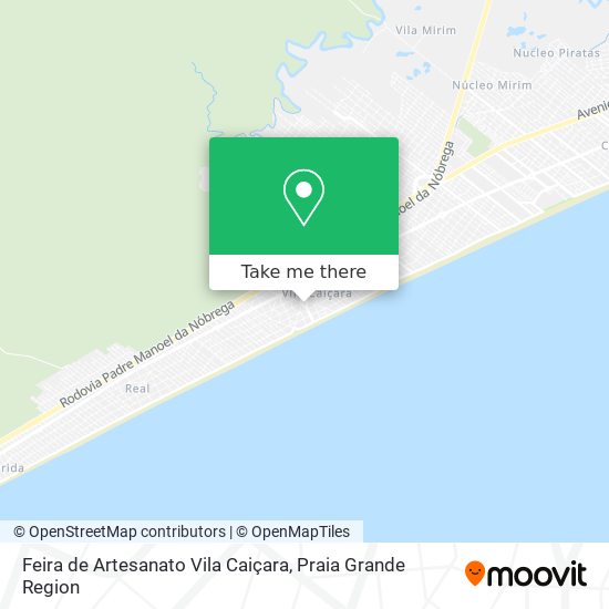 Mapa Feira de Artesanato Vila Caiçara