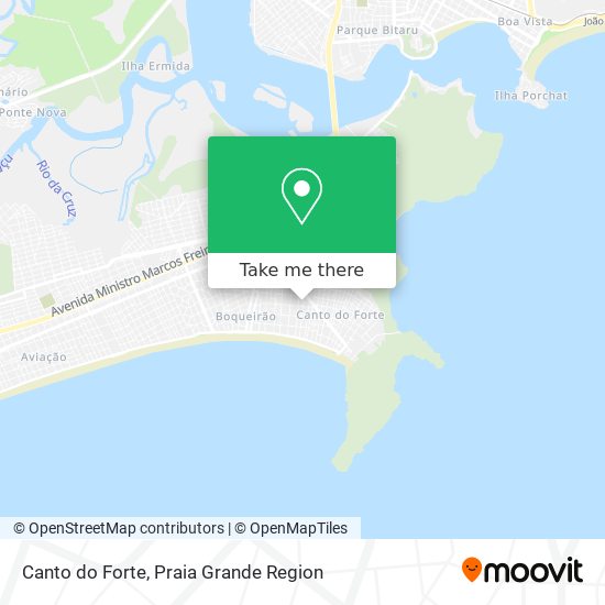 Canto do Forte map